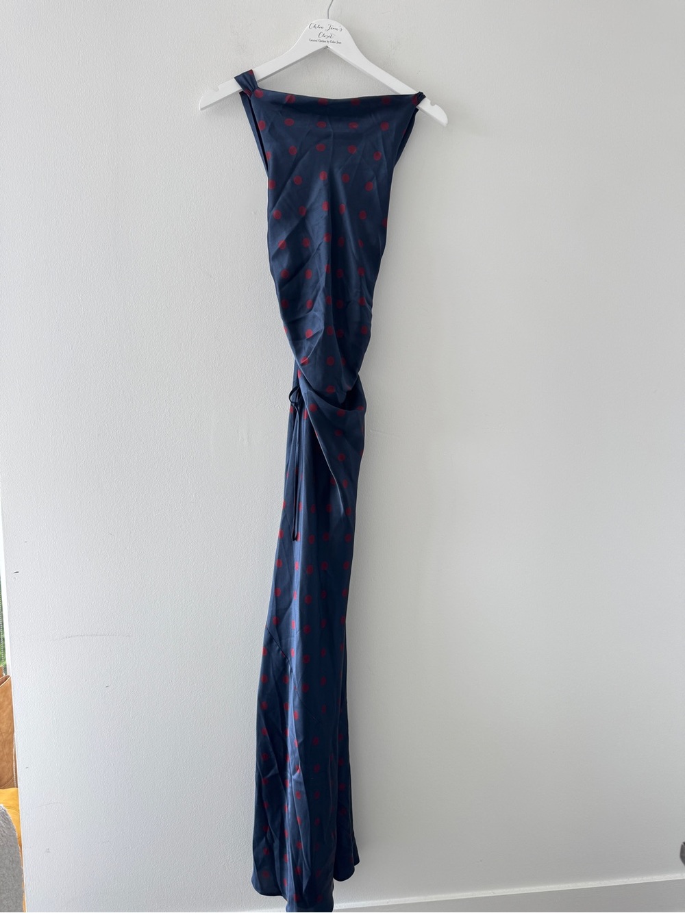 REFORMATION Anaiis Silk Dress in Venetian Dot 4 - Picture 2 of 6